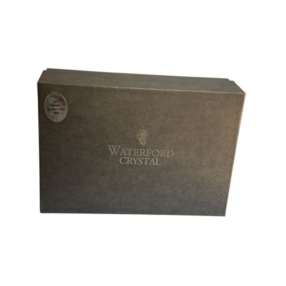 Waterford Crystal 1st Edition Mother’s Day Vase 1995 Signed Ray O’Brien Box Gift - Picture 3 of 8